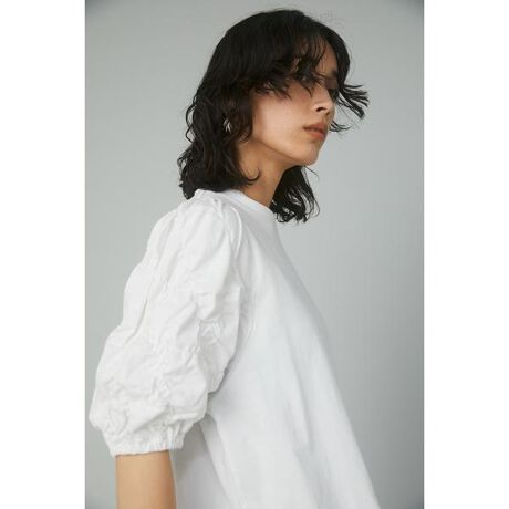 Shirring volume sleeve tee | ヘリンドットサイ(HeRIN.CYE) | マルイ 