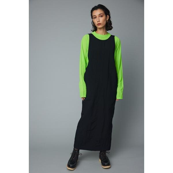美品✨HeRIN.CYE アシンメトリーヘムニットドレス バイカラー ロング 美品】HeRIN.CYE アシンメトリーヘムニットドレス バイカラー ロング
