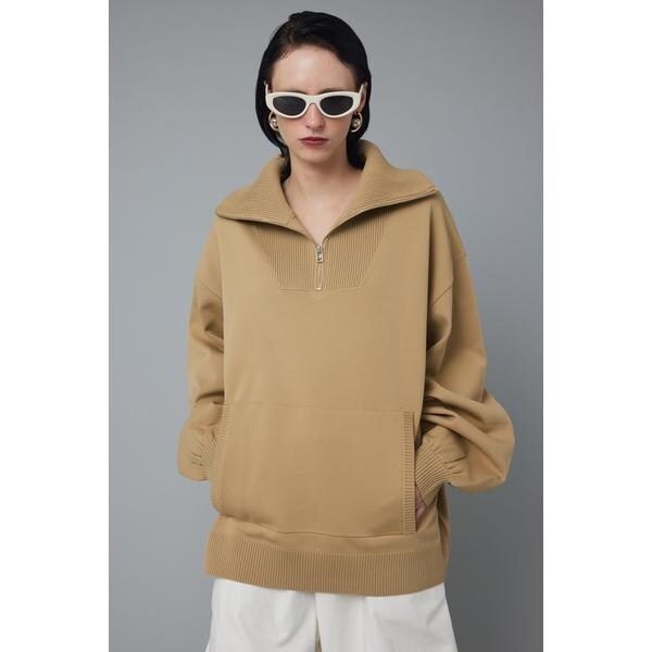 HeRIN.CYE Boy friend half zip tops 完売品 Boy friend half zip tops | ヘリンドットサイ(HeRIN.CYE