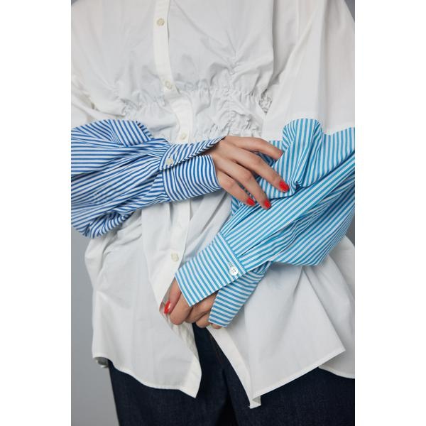 Shirring shirt | ヘリンドットサイ(HeRIN.CYE) | 530GAM30-0500