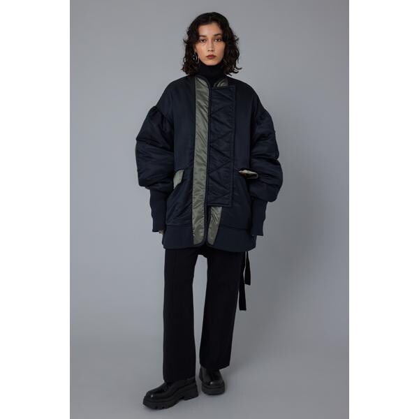 A-line bicolor blouson | ヘリンドットサイ(HeRIN.CYE