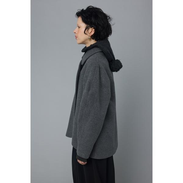 Round body wool coat | ヘリンドットサイ(HeRIN.CYE) | 530GAM30-1420