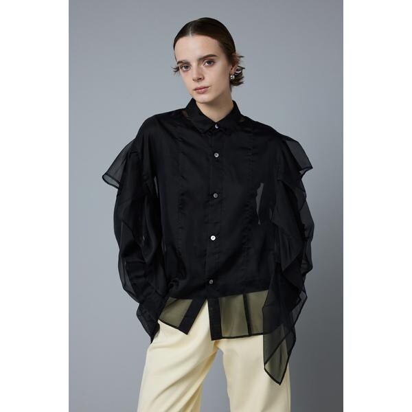 Frill asymmetry shirt | ヘリンドットサイ(HeRIN.CYE) | マルイ