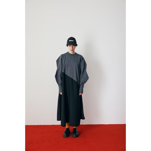 Asymmetry hem knit dress | ヘリンドットサイ(HeRIN.CYE) | 530GAT73