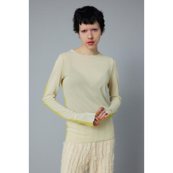 Bicolor mesh inner tops | ヘリンドットサイ(HeRIN.CYE
