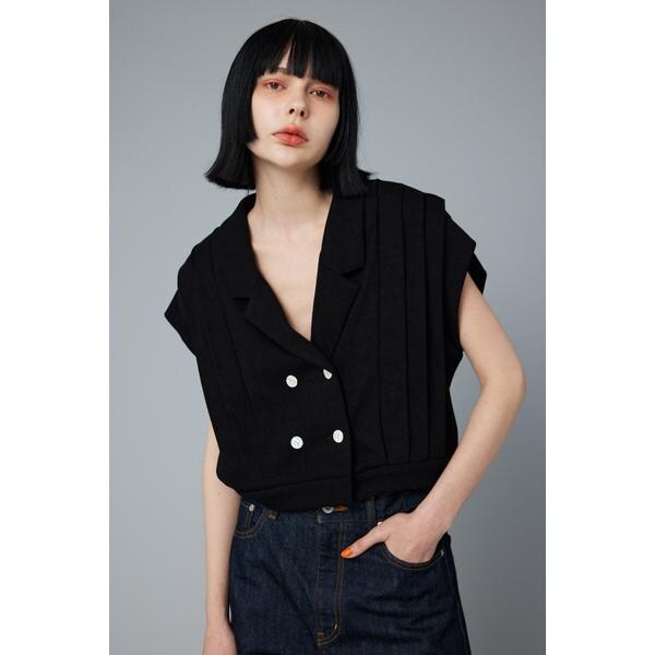 【URBAN　RESEARCH　ROSSO】Mewl　フリルビスチェドッキングTOPS Mewl フリルビスチェドッキングTOPS[RWA4-M251-83126]｜URBAN