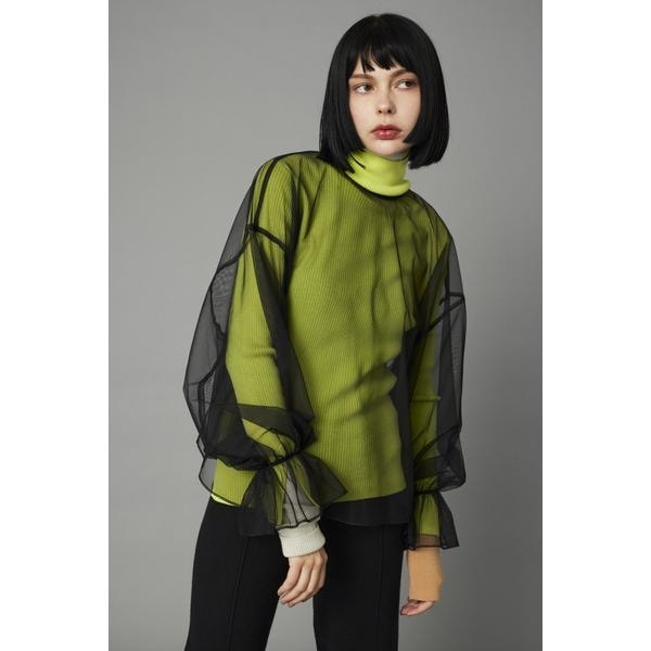 ヘリンドットサイ（HeRIN．CYE）/Tulle blouse Tulle blouse | ヘリンドットサイ(HeRIN.CYE) | マルイウェブチャネル