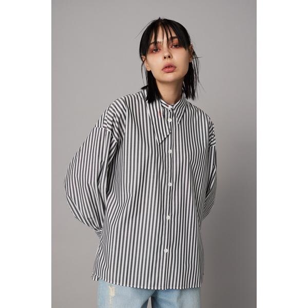 Asymmetry collar shirt | ヘリンドットサイ(HeRIN.CYE Asymmetry collar shirt | ヘリンドットサイ(HeRIN.CYE