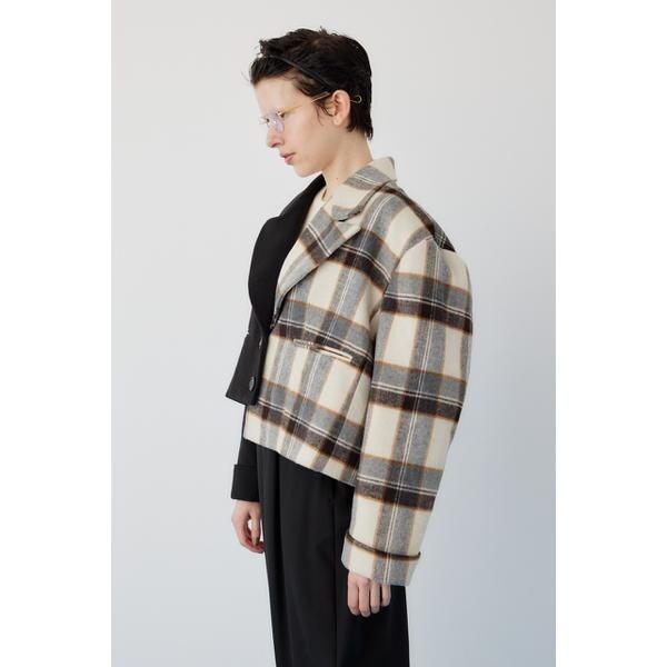 Bi color asymmetry jacket | ヘリンドットサイ(HeRIN.CYE
