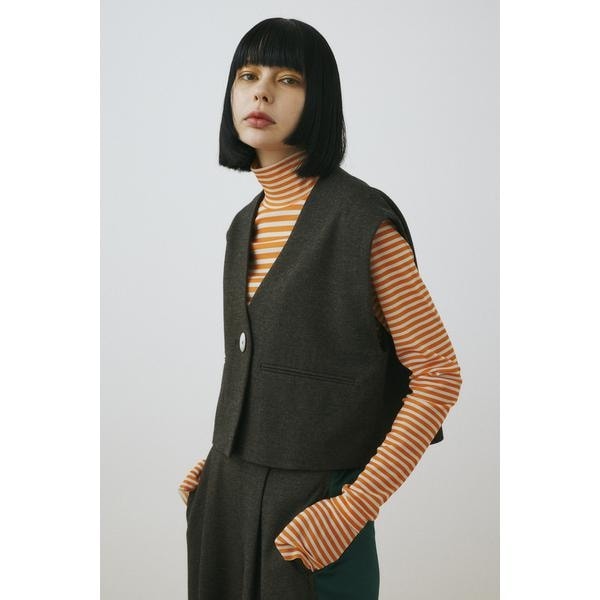 HeRIN.CYE | Shaggy knit vest (シャツ・ブラウス ) |SHEL'TTER