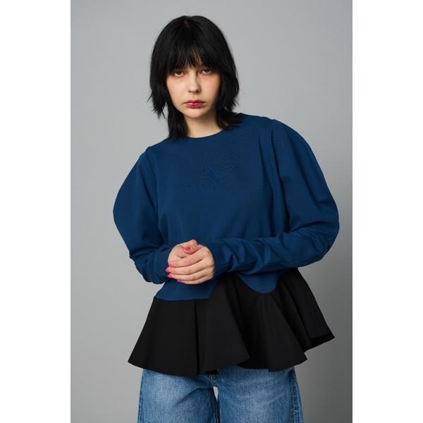 トップス HeRIN.CYE Ponte peplam tops Ponte peplam tops | ヘリンドットサイ(HeRIN.CYE) | マルイウェブチャネル
