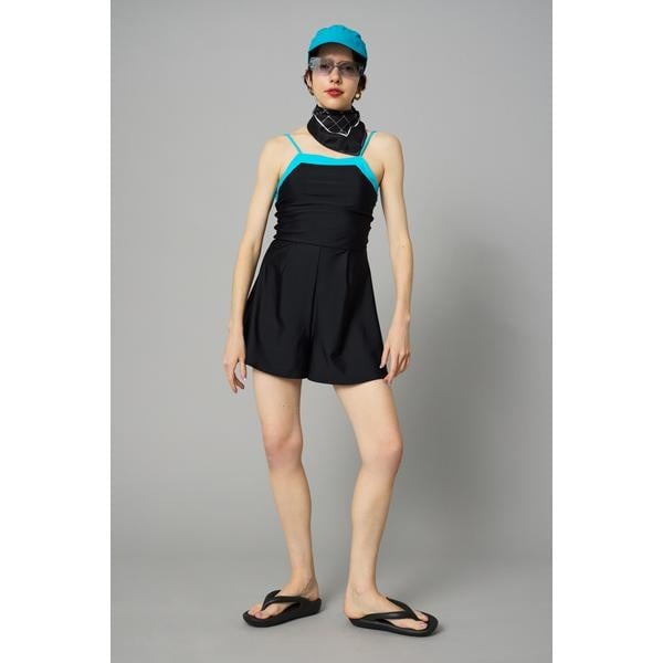 [�}���C]Back open swim wear/�w�����h�b�g�T�C�iHeRIN.CYE�j BLK