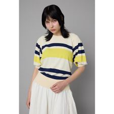 Border knit tops