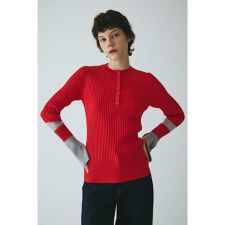 ［予約］Henley neck knit tops