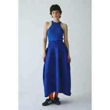Jersey volume knit skirt
