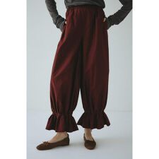 Frill hem balloon pants