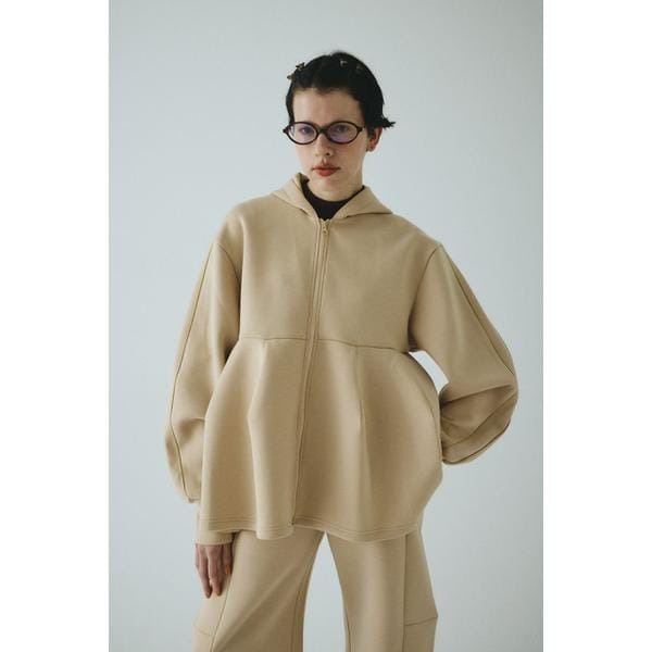 ヘリンドットサイ　HERIN.CYE　ラウンドボディウールコート　ブルー ヘリンドットサイ HERIN.CYE ラウンドボディウールコート ブルー