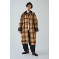 Bi color long coat