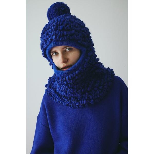 完売商品 HeRIN.CYE Pocopoco balaclava 青 HeRIN.CYE | Pocopoco balaclava (帽子 ) |SHEL'TTER WEBSTORE