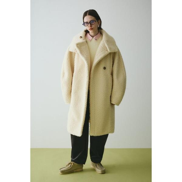 Stand collar boa coat | ヘリンドットサイ(HeRIN.CYE) | マルイウェブ 
