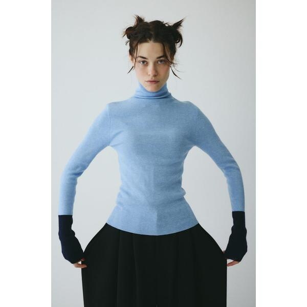 ヘリンドットサイ（HeRIN．CYE）/Bi color hem knit tops Bi color hem knit tops | ヘリンドットサイ(HeRIN.CYE) | マルイ