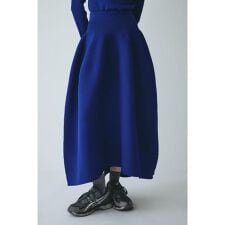 Jersey volume knit skirt