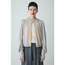 layered knit cardigan