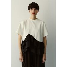 Frill hem ponte tops