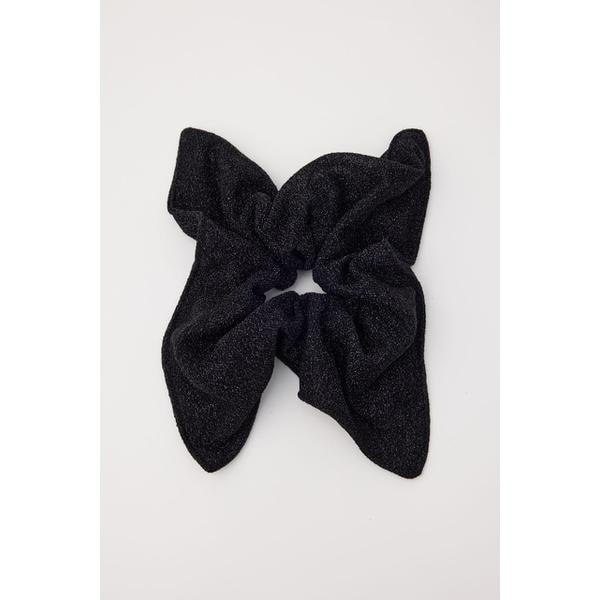 [�}���C]Lame square scrunchie/�w�����h�b�g�T�C�iHeRIN.CYE�j BLK