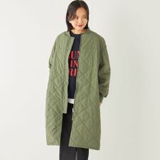 SHIPS Colors:中綿 キルティング ジップ アウター