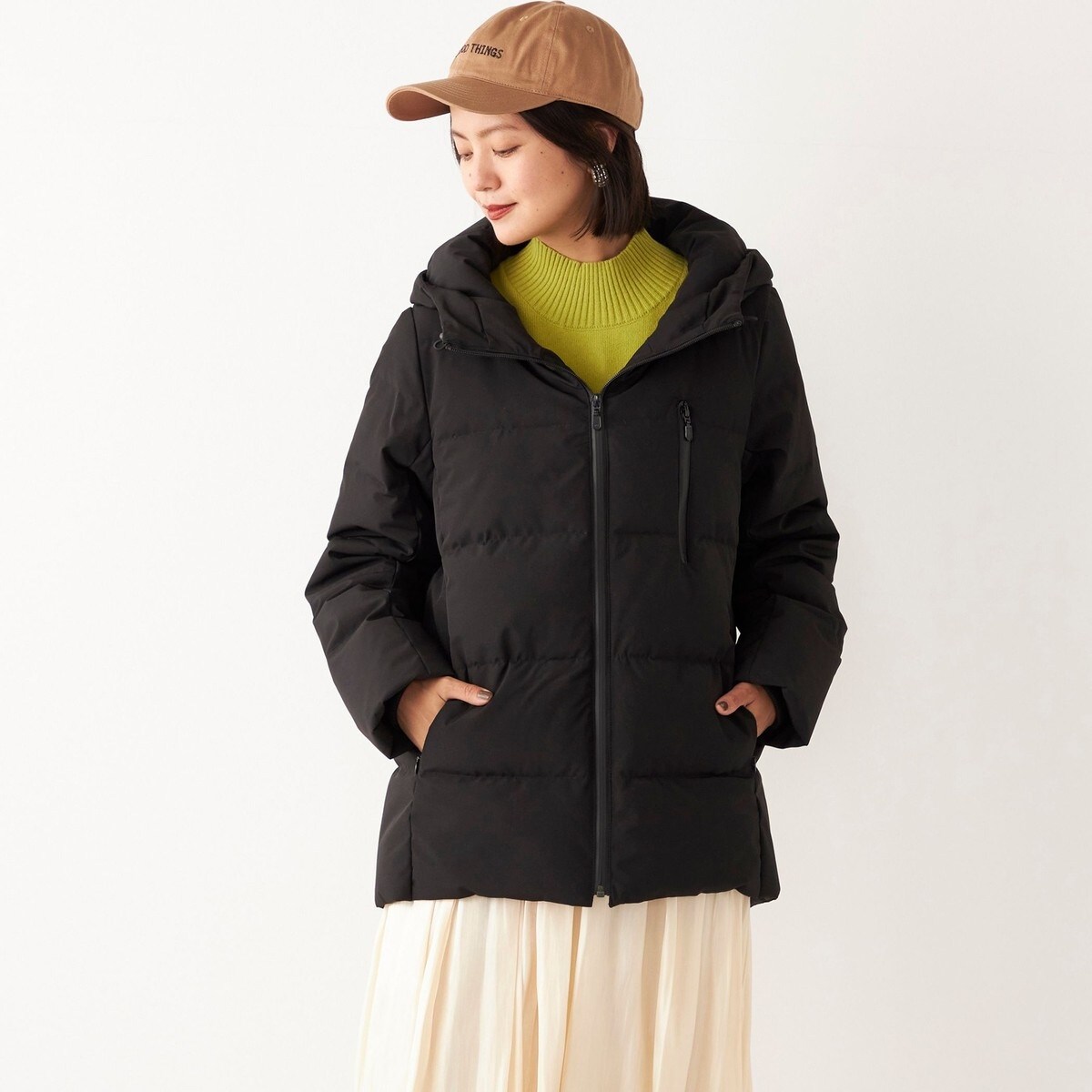未使用 タグ付 シップス ストレッチタフタコート ネイビー 手洗い可