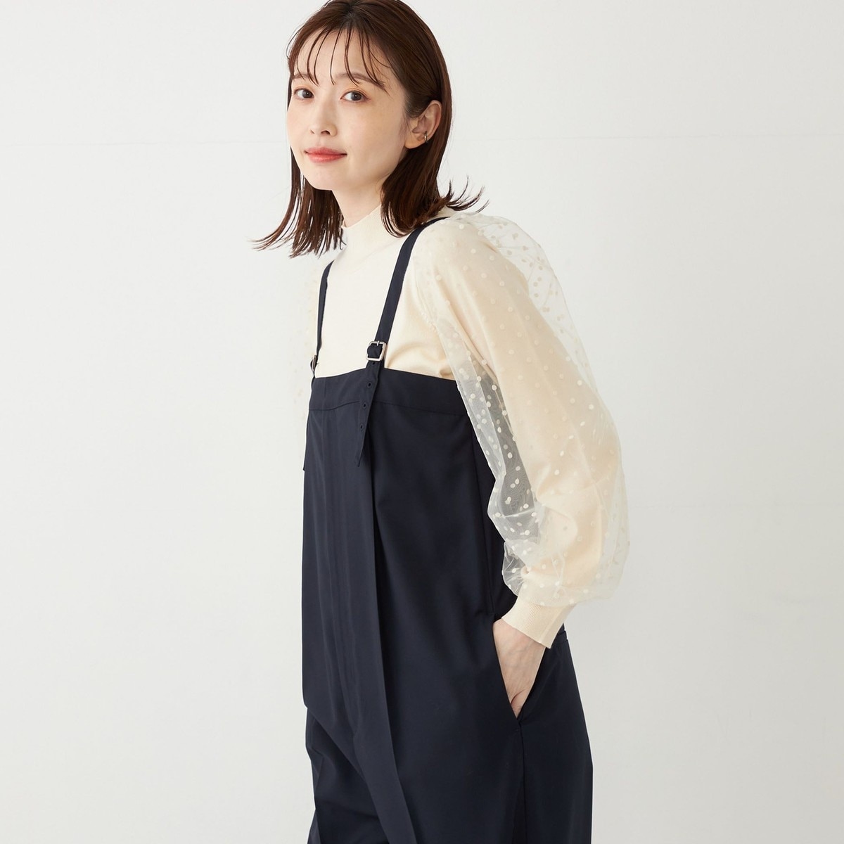 SHIPS for women / シップスウィメン SHIPS Colors:〈手洗い可能〉フラッフィー バック スリット ハイネック ニット SHIPS｜SHIPS Colors:<手洗い可能>フラッフィー バック スリット