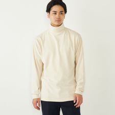 SHIPS Colors:〈洗濯機可能〉スムース ジャージ タートルネック カットソー