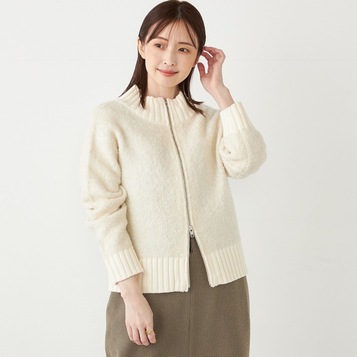 SHIPS for women / シップスウィメン SHIPS any:〈手洗い可能〉バルキー シアー Vネック ニット カーディガン SHIPS｜SHIPS any:<手洗い可能>バルキー シアー Vネック ニット