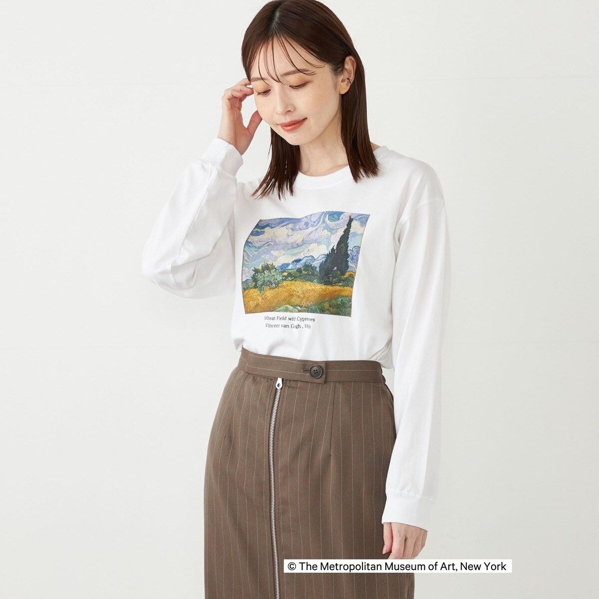 SHIPS Colors:THE MET コラボ ゴッホ アート ロンT | シップス