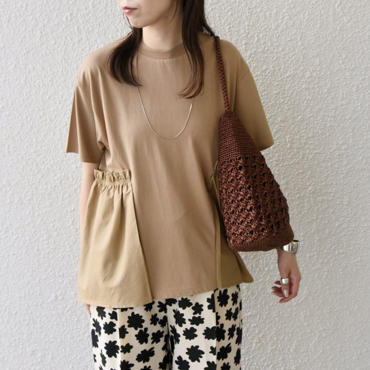 SHIPS for women / シップスウィメン SHIPS Colors:〈手洗い可能〉ドッキング ペプラム ショートスリーブ トップス◇ SHIPS Colors:〈手洗い可能〉ドッキング ペプラム ショート