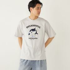 SHIPS Colors: パッチワーク プリント Tシャツ