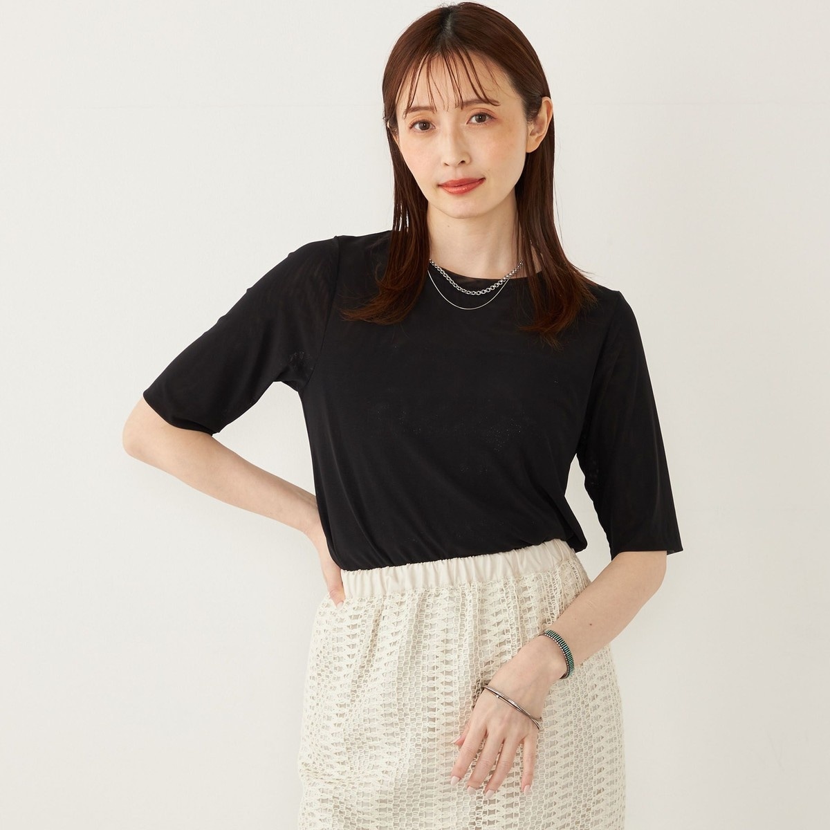 SHIPS Colors:〈手洗い可能〉ハイツイスト コンビ スキッパー