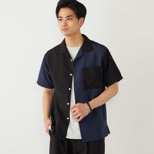 SHIPS Colors:〈洗濯機可能〉ポリトロ オープンカラー シャツ