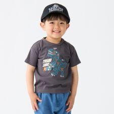 SHIPS Colors:80～130cm / 〈接触冷感〉ティラノサウルス Tシャツ◇