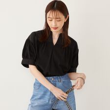 SHIPS Colors:〈手洗い可能〉ハイツイスト コンビ スキッパー プルオーバー