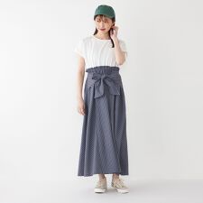 SHIPS Colors:〈手洗い可能〉リンク ストライプ ドッキング ワンピース