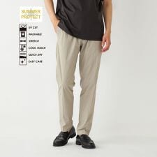 SHIPS Colors:〈UVカット・接触冷感・速乾・洗濯機可能〉サマープロテクト スラックス