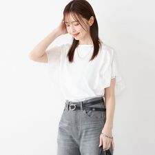 SHIPS Colors:〈手洗い可能〉シルケット 天竺 2WAY トップス◇