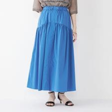 《一部追加予約》SHIPS Colors:〈接触冷感・撥水〉マルチファンクション フレアスカート◆