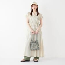 《一部追加予約》SHIPS Colors:〈接触冷感・撥水〉マルチファンクション ワンピース◆