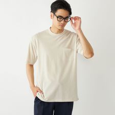 SHIPS Colors:〈吸水速乾〉リネンブレンド カノコ ビズ Tシャツ◇