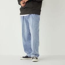 SHIPS Colors:〈洗濯機可能〉デニム ワイド テーパード トラウザーズ◇