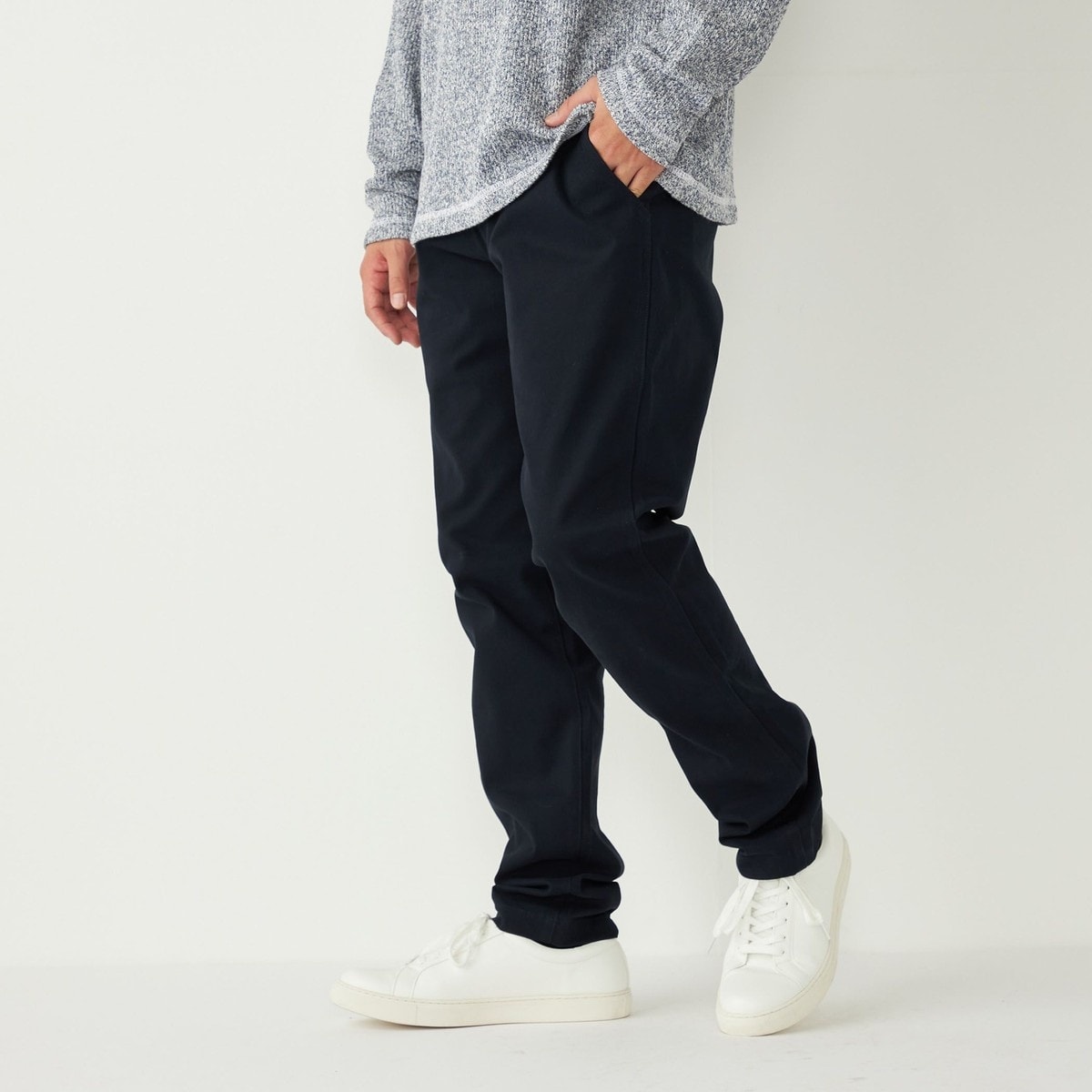 SHIPS STANDARD: GIZAコットン ツイル M-41 チノパンツ