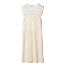 SHIPS Colors:〈手洗い可能〉レースキャミワンピース × ベーシックTEE セット◇